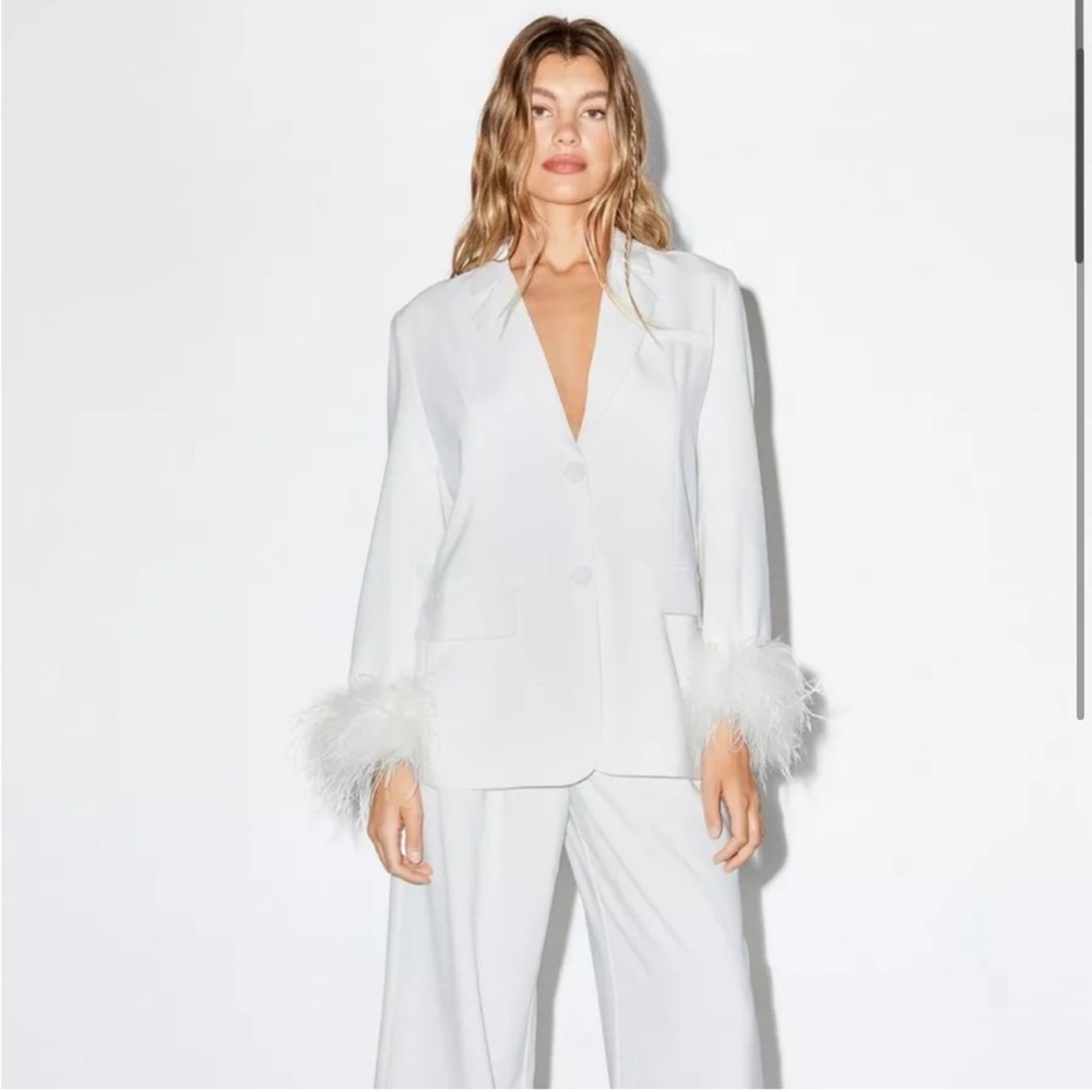 Nasty Gal white blazer